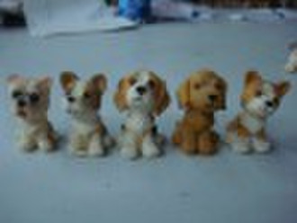 Polyresin resin craft dog for decoration and gift