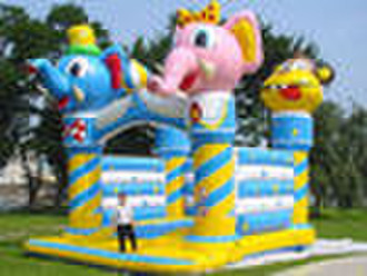 inflatable castle with the princess design