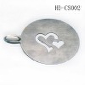 Stainless Steel cup coast coffee stencil