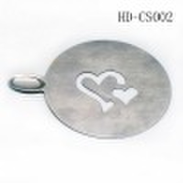 Stainless Steel cup coast coffee stencil