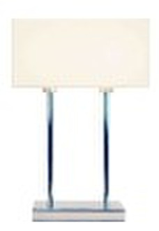 RECTANGLE CHROME TABLE LAMP