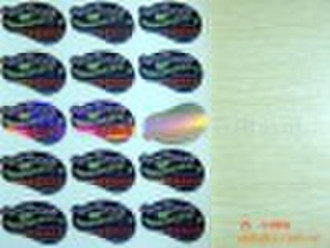 Spacing-Coating Hologram Promotion Sticker