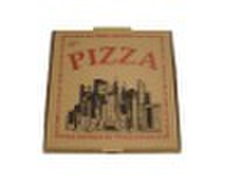 9'' Brown kraft pizza box