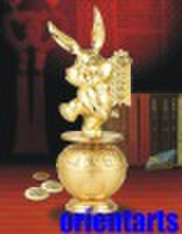 Lucky Rabbit Music Box Bringing Wealth for Feng Sh