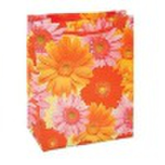 sun flower pvc beautiful shopping bag