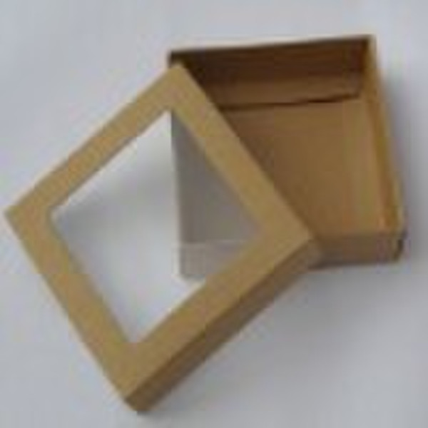 kraft paper box with pvc window