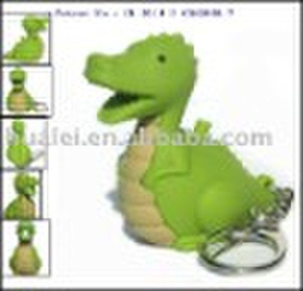 LED Dinosaur Sound/Voice Keychain