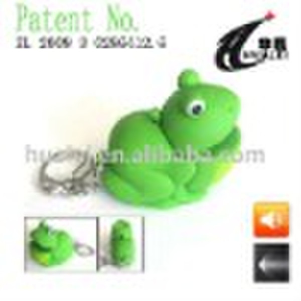 LED Frog Sound/Voice Keychain