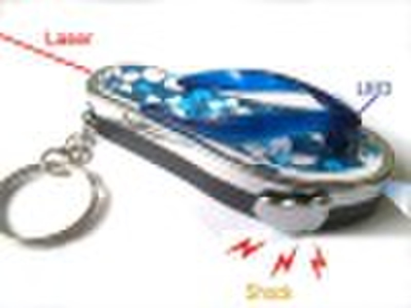 Shock Toys Key ring with Slippers laser & LED