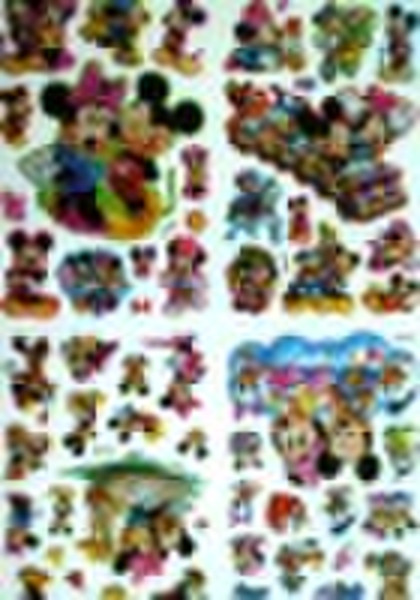 Geben Sie Mickey Mouse Kinder sticker --- PVC prin