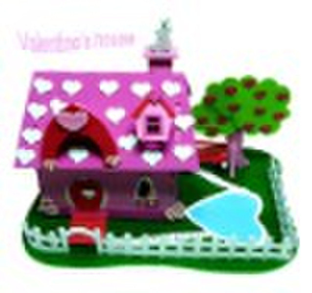 3-D Valentine's House