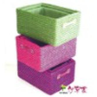 fashion colorful wheat straw basket