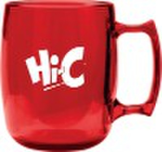 14 oz. break-resistant translucent office mug.