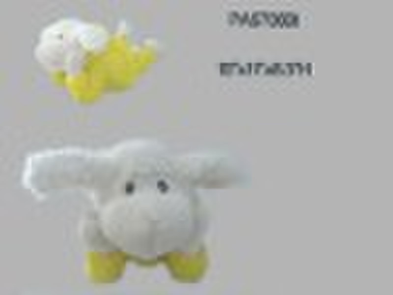 Мечтая Sheep- уха хлопая и ног двигаться вверх