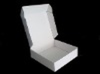 Open white paper box