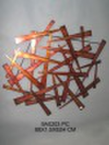 abstract metal wall art