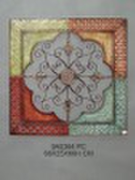 Square metal wall home decoration