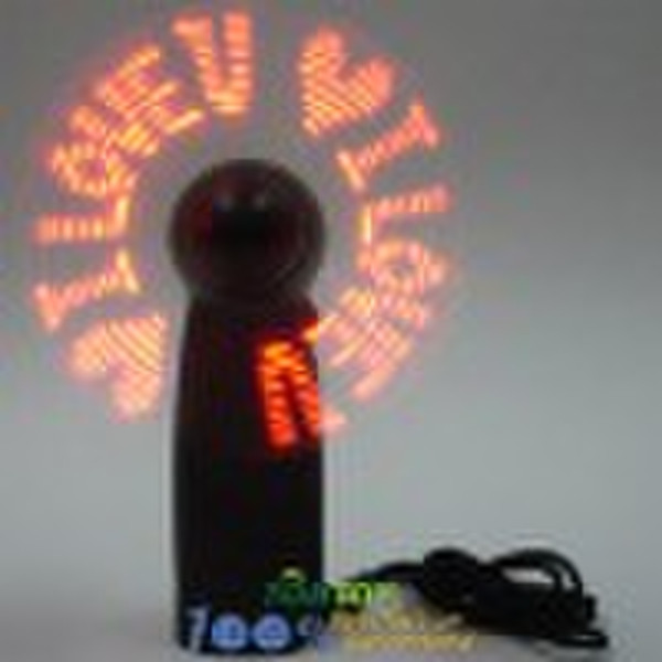 Flashing led message fans