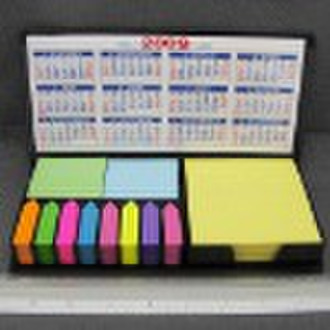 sticky note art set with holder matched