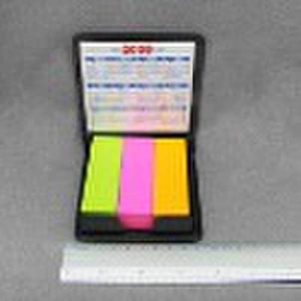 neon sticky note in PVC box