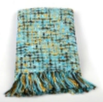 Space dyed acrylic throw