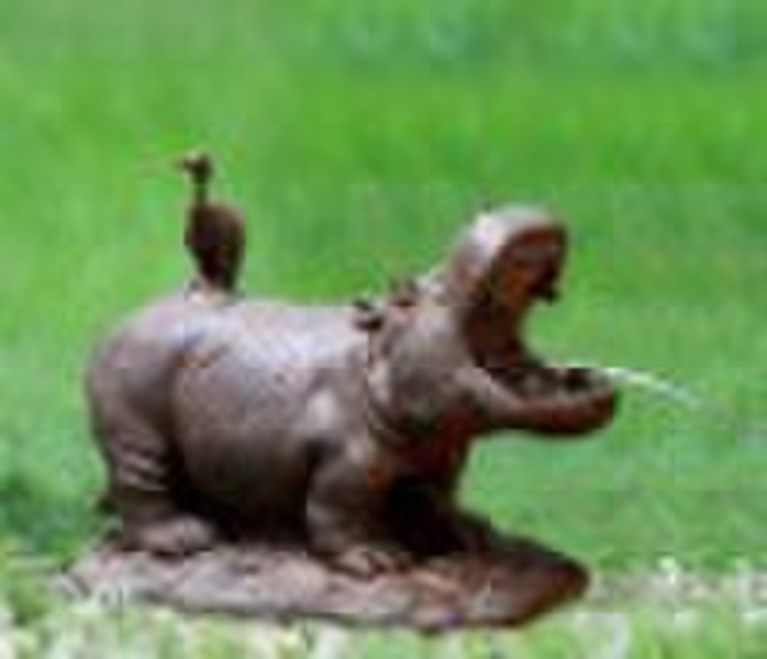 Hippo water feature