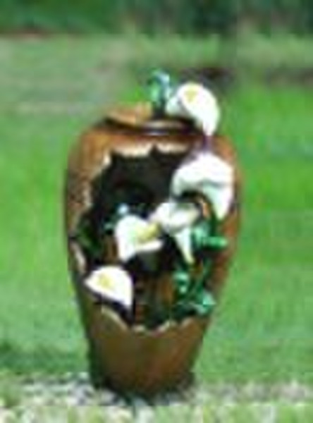 "Urn with flowers" water feature