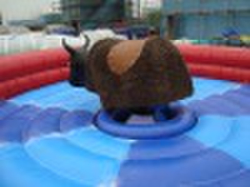 Mechanical Bull toy with inflatable Mat