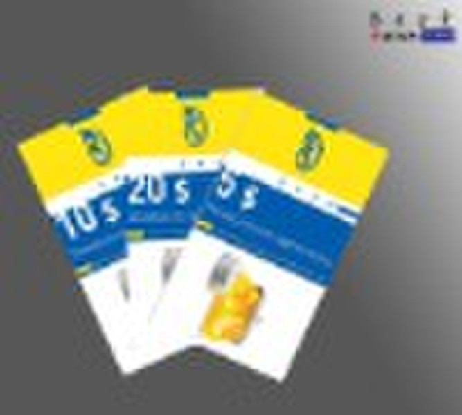 OEM paper prepaid  cards