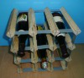 Wood&Metal Wine Rack