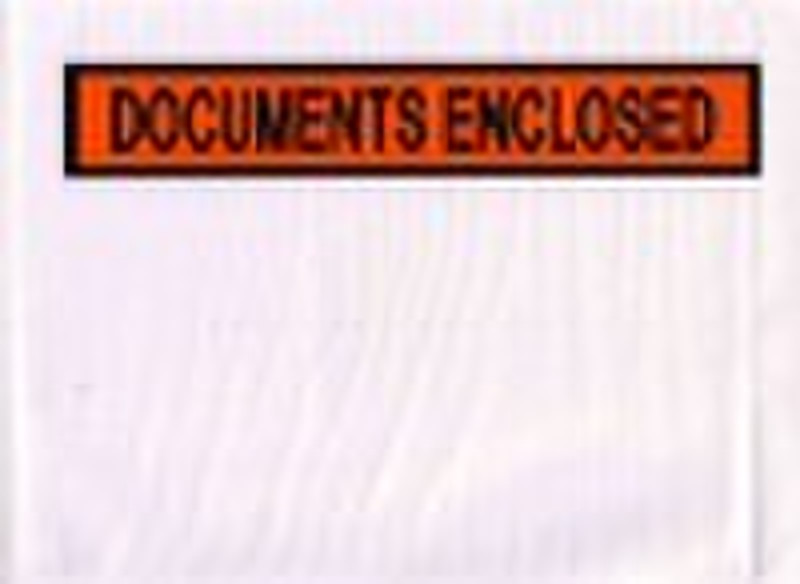 packing list envelopes