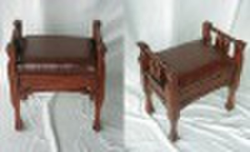 wooden dressing chair