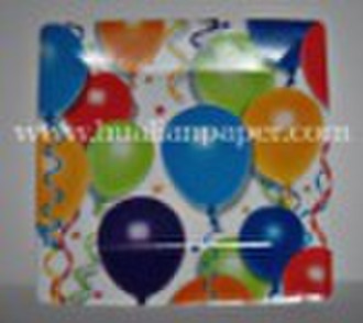 Disposable paper plate