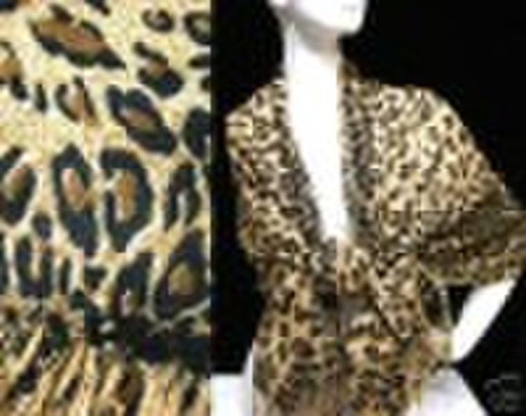 Leopard Print Pashmina Shawl Scarf