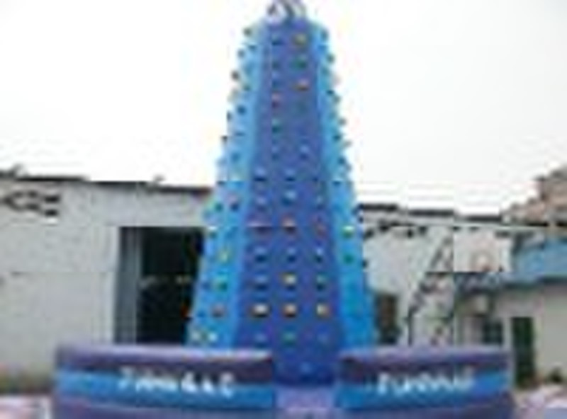 Inflatable climbing wall