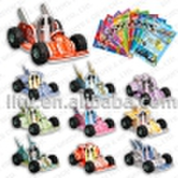 pull back karts 3D puzzle