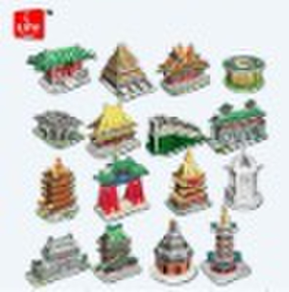 Chinese Architecture 3D puzzle 16 models ass.