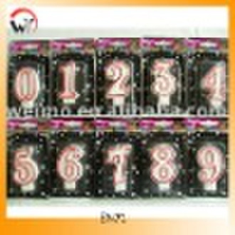 Birthday number candle