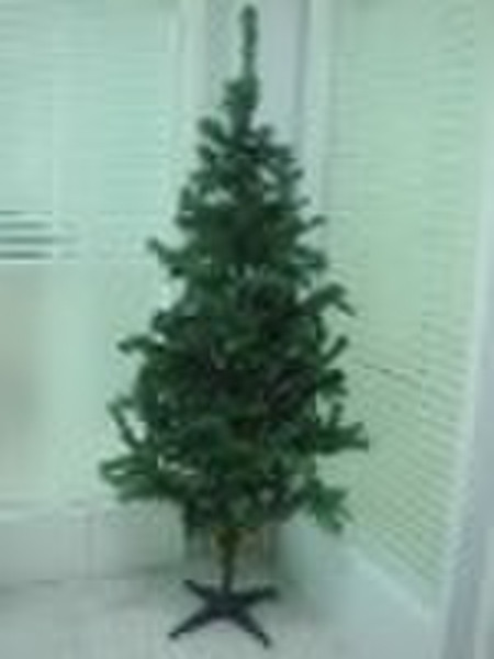 STOCK Christmas tree with light and decos
