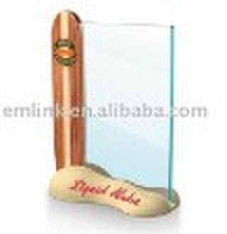 Wooden Table Menu Tent