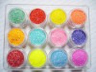hexagon colored glitter powder