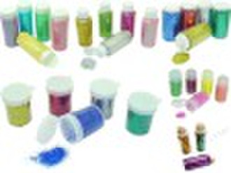 glitter powder with bottle