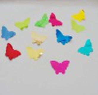 PET material butterfly decoration paillette