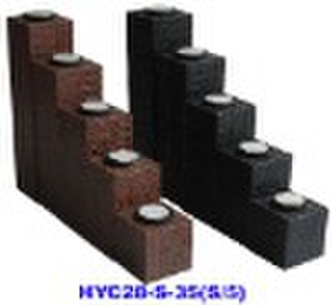 Wooden candle holder