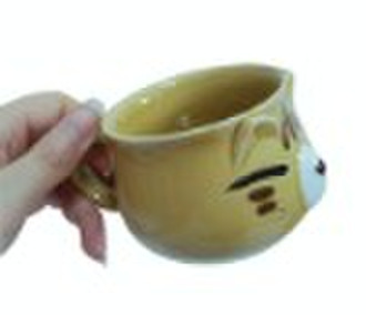 pottery animal cup(cat)