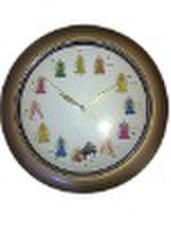 Angel Design Quartz Analog Music Wall Clock