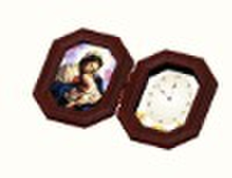 Foldable Table Clock Photo Frame