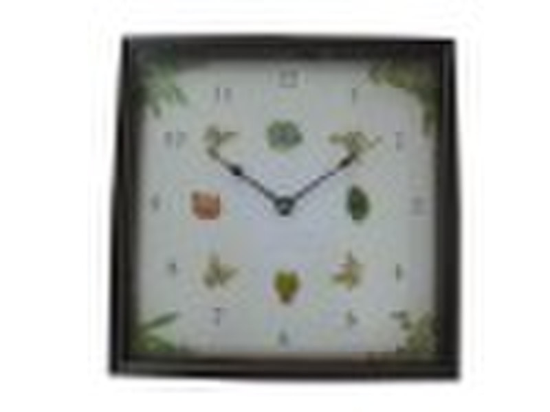Square Wall Clock With Different Musics