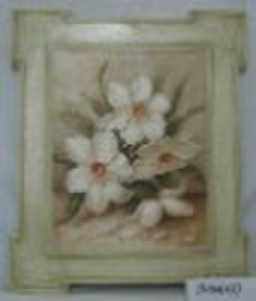 the beautiful and antique framed oil painting with