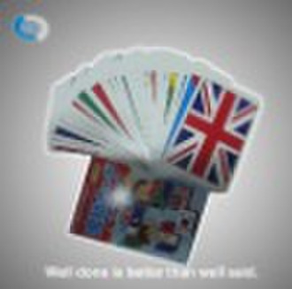 flag paper playing cards